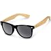 Produktbild Navaris Holz Sonnenbrille UV400 - Unisex Damen und Herren Brille mit Bambus Bügeln - Holzbrille mit Etui - unterschiedliche Farben