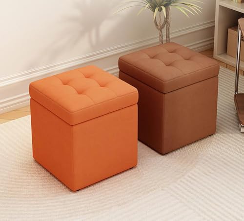 Ottoman de rangement grande capacité pour optimiser un salon encombré