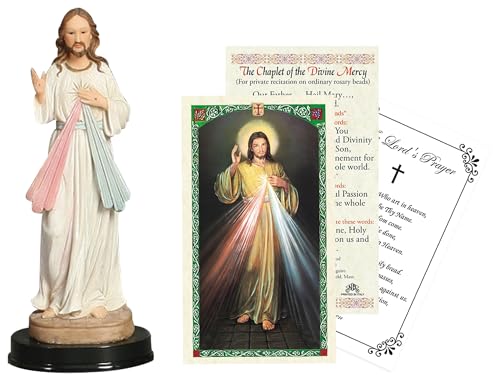 Estatua Divina Misericordia Jesús 5 Pulgadas miniatura 1