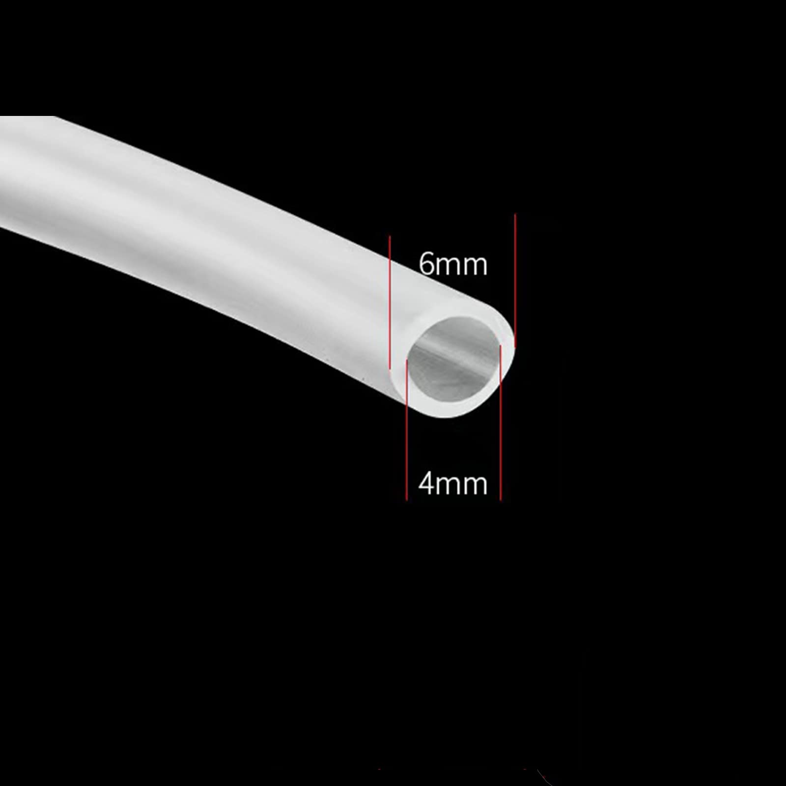 Aquarium Airline Tubing, 5m Aquarium Air Pump Tube Soft Silicone Acuarios Oxygen Hose For Fish Tank (Transparent