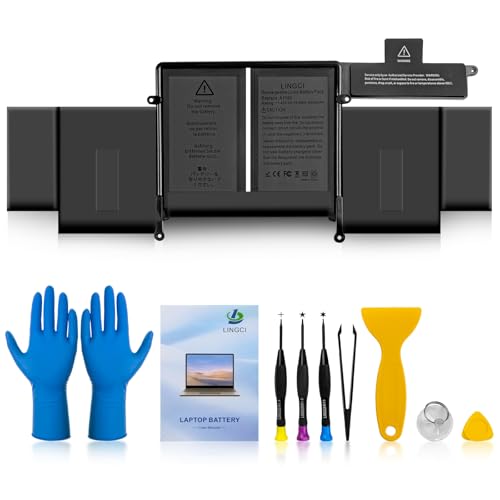 LINGCI A1502 Battery, A1582 A1493 Battery Replacement for MacBook Pro 13 inch Retina A1502 (Mid 2014 Early 2015 Late 2013) (Upgraded High Performance 11.42V 74.9Wh 6559mAh)