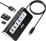 Intpw USB C Hub,9-IN-1 USB Hub 3.0 with Lable 3.28FT,4K HDMI, 2USB-A 3.0, PD 100W, 2USB-A 2.0, USB-C 3.0, SD/TF, Aluminium Docking Station for iPhone16 MacBook Air/Pro/Laptop/Mac OS/Windows