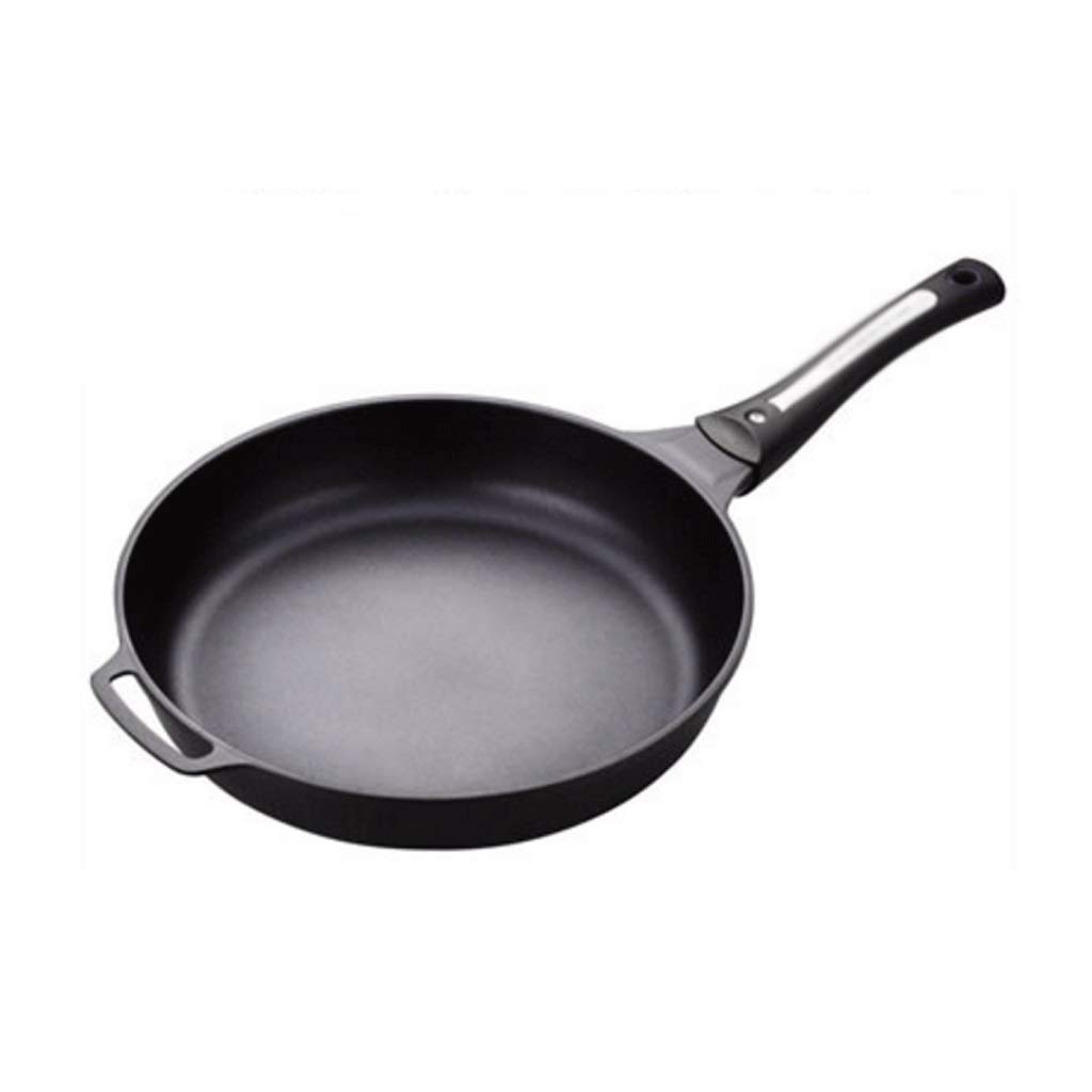 Poêle wok medium antiadhésive en anodisé dur qui ne attache pas avec couvercle