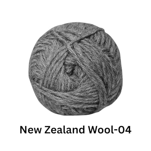 Image of VCR Steel Grey Chunky Wool Yarn, 100 Grams, Hank, 196 Meters, 100% New Zealand Wool Knitting Yarn, Soft Crosia Thread Suitable for Baby Blankets & Booties Pack of 1