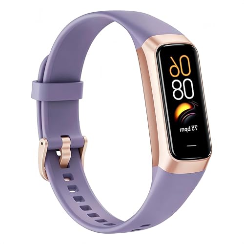 Image of Fitness Tracker, 2026 Smart Band with Heart Rate & Activity Tracker, IP67 Waterproof Smartwatch with Sleep Tracking & Step Counter for Men Women, Orchid Purple