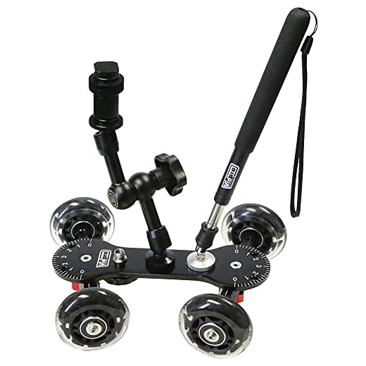 Vidpro SK-22 Professional Skater Dolly for Digital SLR Cameras & Video Camcorders