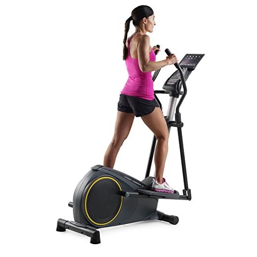 Gold's Gym Stride Trainer 350i Elliptical with iFit Bluetooth Smart Technology