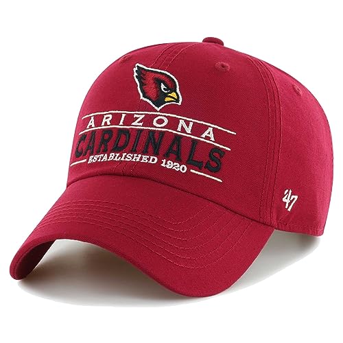 47 Mens Cardinal Arizona Cardinals Vernon Clean Up Adjustable Hat