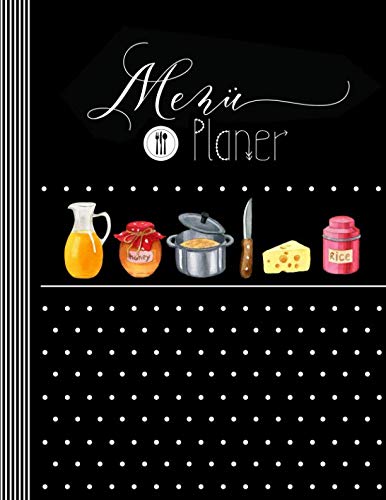Menü Planer: Menüplaner Woche + Monat mit Einkaufsliste, 143 Seiten Essplan Für 1 Jahr - Essensplaner, Mahlzeitenplaner Log Prep Plan...