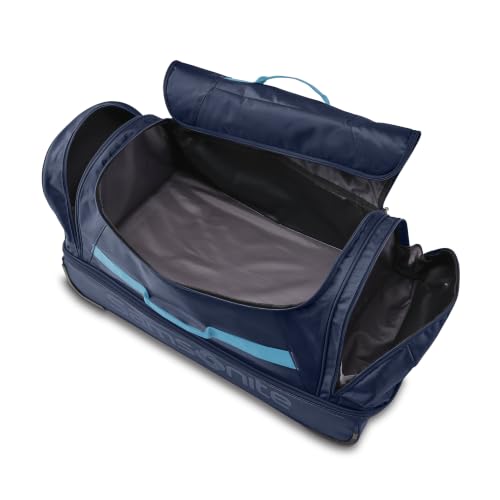 Samsonite Andante 2 Wheeled Duffel Bag – 22-Inch Durable Rolling Luggage with Inline Skate Wheels, Push-Button Handle & Spacious Compartments – Travel-Friendly and Lightweight - Navy/Adriatic Sea by Samsonite - Image 5