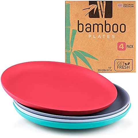 GET FRESH Bamboo Plates 4 Pack Cover