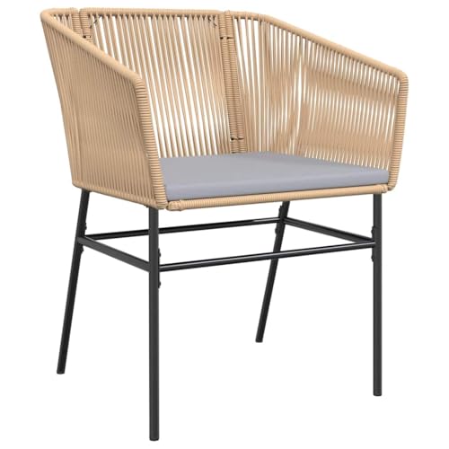 Salon de jardin 3 pièces rotin haut de gamme marron avec plateau en verre
