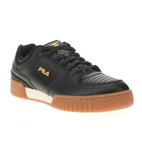 Fila Mens Targa Nt Perforated Lace Up Sneakers Shoes Casual - Black - Size 10 M2
