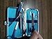 Beauty Nail kit Manicure Set, 10 Piece Nail Care Kit with Stainless Steel Tools, Light Blue Case .Unisex(Blue 10 Piece Set)