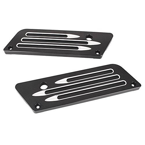 Cubiertas de Pestillos para Alforjas de Motocicleta Compatibles para Touring Street Glide Road King 1993-2013 Negro miniatura 4