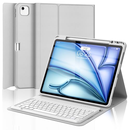 iPad Air 13 (M3&M2) 2025/2024 & iPad Pro 12.9C` (5/6)pL[{[hP[X L[{[hJo[ O\ȃCXL[{[hJo[ yVz_[t I[gX[v/EFCN CgO