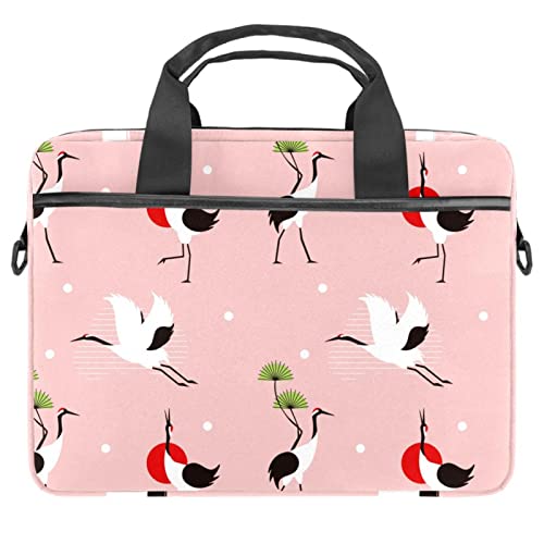 Housse ordinateur portable 13.3" à motif grues japonaises premium