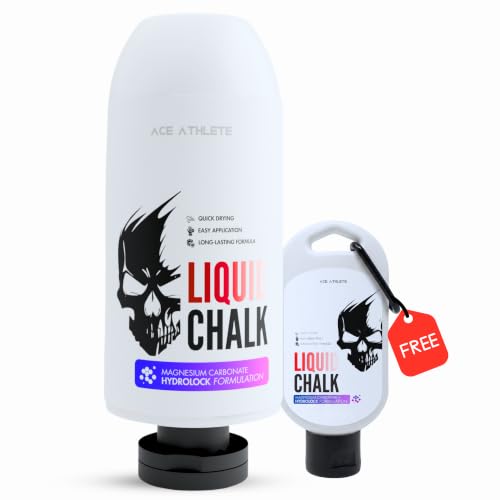 Image of Liquid Chalk for Gym & Weightlifting - Quick Dry, Non-Slip Grip | No Mess, Long-Lasting Hold for Lifting, Crossfit, Climbing & Calisthenics | India's 1st HydroLock Formulation | 6 Month Supply (250ML)