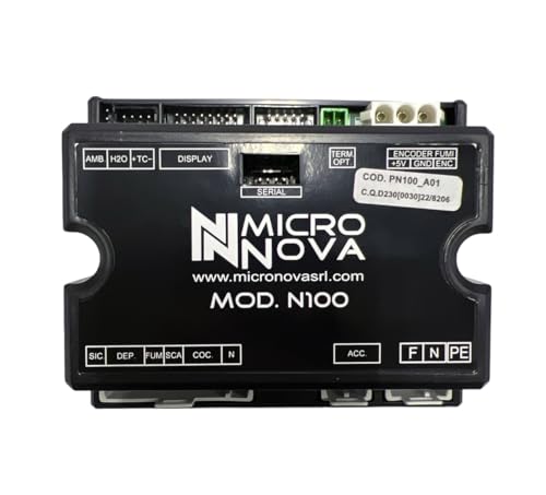 ERICAMBI, Scheda di Controllo Modulo Micronova PN100_A01, per Stufe a Pellet Aria Canalizzate, Predisposta per Encoder, Marchi Compatibili: Eva Calòr, Punto Fuoco, Clam Aria, ECOTECK