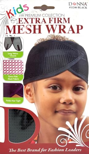 DONNA Kids Extra Firm Mesh Wrap Silk Hair Wrap for Sleeping Head Wrap for Kid, Girl