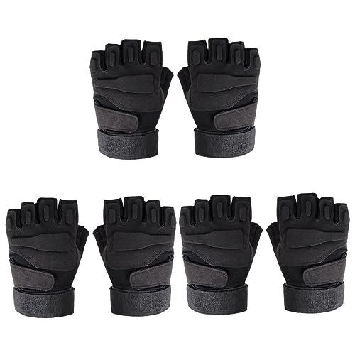 Gants de cyclisme anti-UV Toddmomy respirants et décoratifs à doigts courts