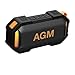 AGM MagROCK Magnetic Portable Speaker Bluetooth 5.4, Compact Wireless Speakers with Stereo Sound, Punchy Bass/TWS Pairing, USB-C, IPX7 Waterproof, LED Light for Outdoors/Party/Present/Holi...