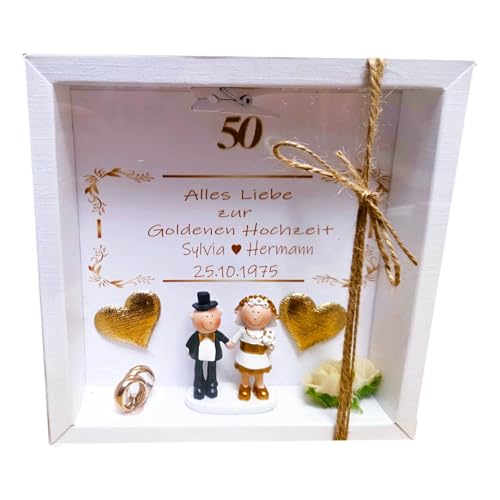 Geldgeschenk Verpackung Goldene Hochzeit Kartonage 50 Jahre verheiratet