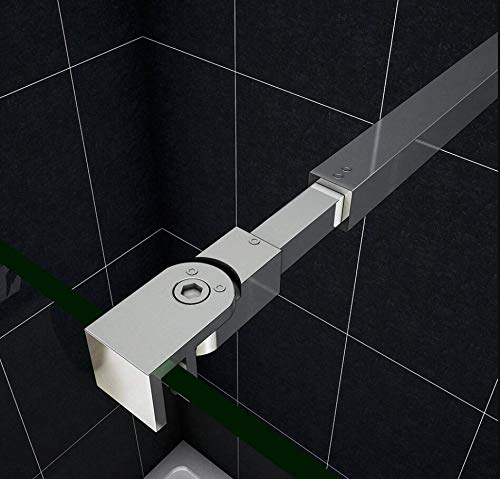 Mamparas de Ducha Pantalla Panel Fijo 8mm Antical - Dos Barras 73-120cm - 97x200 cm