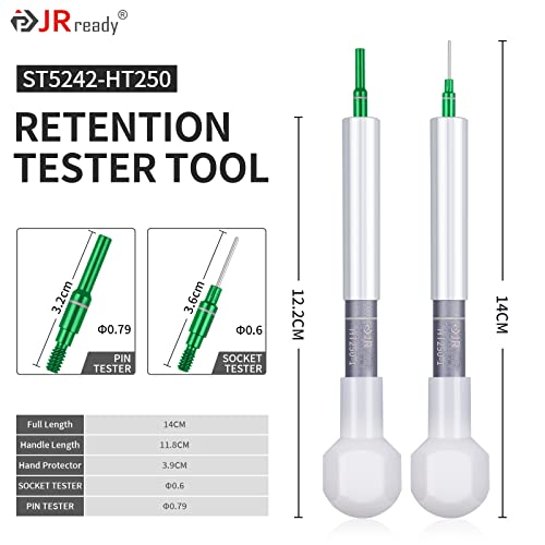 Image of JRready 3-in-1 Contact Tester Automotive Tools,Detachable Electric Shock Tension Test Kit for Electronic Connectors ST5242-HT250 Contact Retention Test Kit