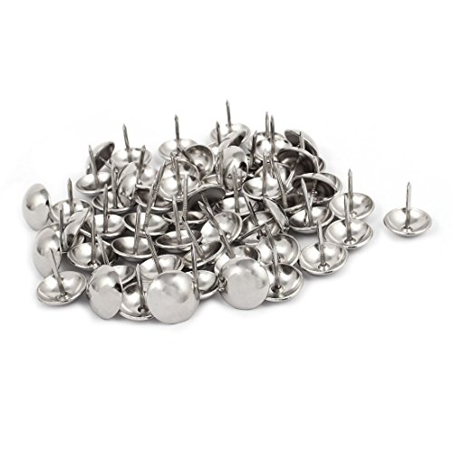 Uxcell A16081800UX0642 19Mm Dia Stainless Steel Thumbtack Upholstery Decorative Tack Nail Pushpin 60Pcs cover