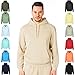 Price comparison product image RIPT RCSWT763 Men's Hooded Soft Touch Loungewear Hoodie Sweatshirt Top, Sand, L