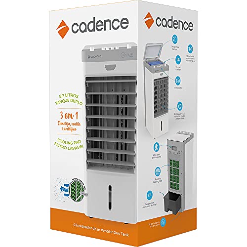 Climatizador de Ar Cadence Ventilar Duo Tank, 5,7L, 65W, Branco, 110V, CLI306