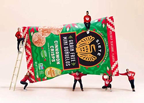 Siete Grain Free Mini Buñuelos Cinnamon Crisps, 5 oz Bag (1 Pack) - Dairy Free, Paleo, Vegan, Non-GMO, Gluten Free - Thumbnail 7