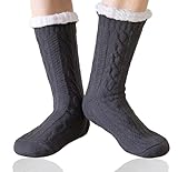 Matériel – Nos chaussettes chaussons moelleuses pour hommes sont faites de matériaux de haute qualité. La doublure intérieure douce et confortable et l'isolation thermique bloquent efficacement l'air froid, minimisant la perte de chaleur corporelle. Ces chaussettes d'hiver anti-dérapantes garantissent une expérience de port chaude et confortable par temps froid.