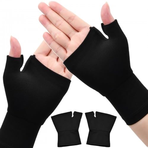 Ehuihuan 1 Paire d'Élastiques Noirs Attelle Poignet, Orthese Poignet pour Tendinite Poignet, Protege Poignet Unisexe, Adapté à Toutes les Saisons (M)
