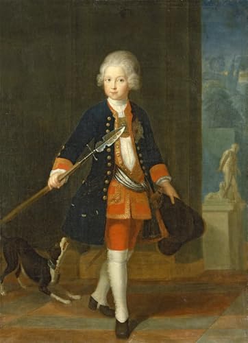 Cuadro de Federico II di Antoine Pesne pintura decorativa clasica de salon 60x90cm
