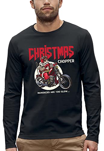 T-Shirt Noël Moto Homme pour Vos Soirées Festives en Famille