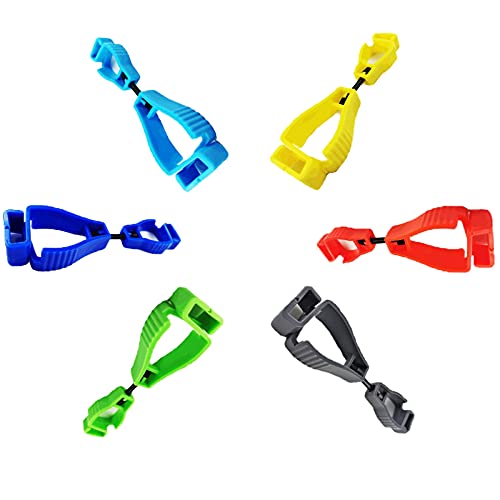 Preisvergleich Produktbild Handschuh Grabber Halter, 6 Stück Karabiner Karabinerhaken Arbeitshandschuhe Sicherheit Clip Sicherheit Clip Handschuh Keeper Arbeits Handschuh Halter-Klammer für Garten Arbeit Industrie Handwerk