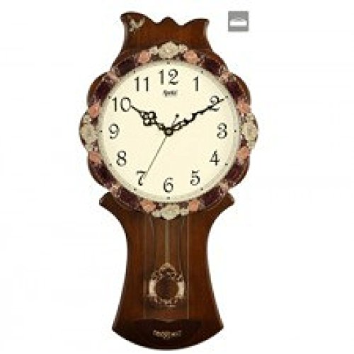 Buy Ajanta Wooden Pendulum and Glass Clock (7877 SS) Online at Low