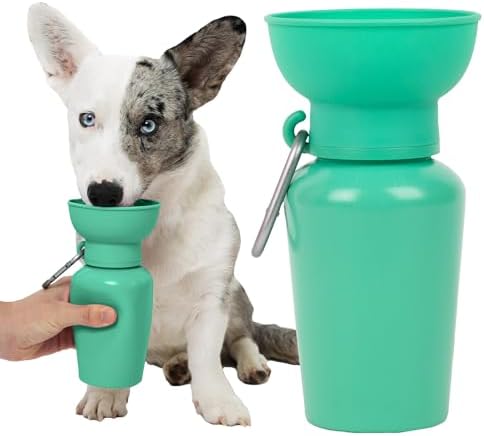 Springer Flip Portable Dog Water Bottle with Foldable Food Grade ...