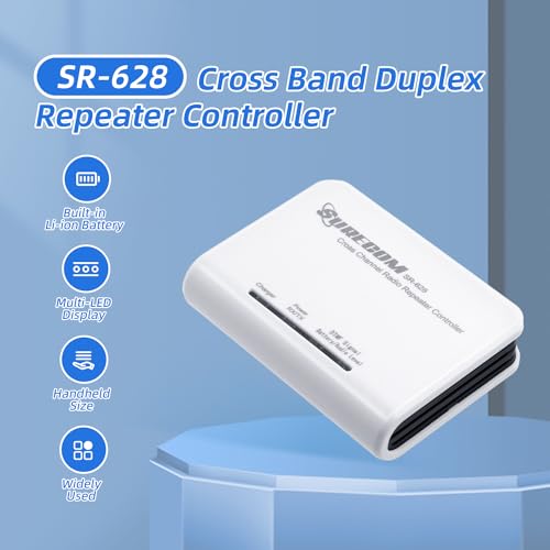 Image of Surecom Mcbazel SR-628 Cross Band Duplex Repeater Controller with 2 x K Plug 46-K Cable for Kenwood PUXING WOUXUN QUANSHENG