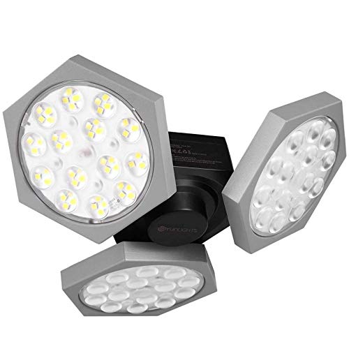 Preisvergleich Produktbild YUNLIGHTS LED Garage Licht, 90W E26 / 27 11000LM Garagenleuchte Garagenlicht garagenlampe Werkstattlampe mit 3 verstellbaren Panels für Garage Werkstatt Lager Keller