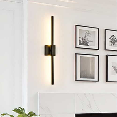 Iluminación para pasillo sin taladrar con aplique de pared LED recargable negro 7