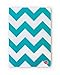 Teal Chevron Fashion Notebook Journal Blank Lined Composition Notebook 7" x 10" by bloom daily planners