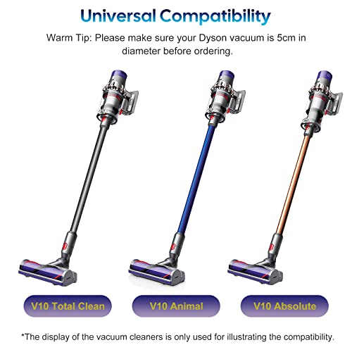 Wior Roller Brush Roll Bar Replacement Compatible With Dyson V10 Cordless Vacuum Cleaner Part No. 969569-01, Brushroll Roller Brush Bar Replacement Attachment For Dyson V10 Cordless Cleaner Head Brush #TOP6