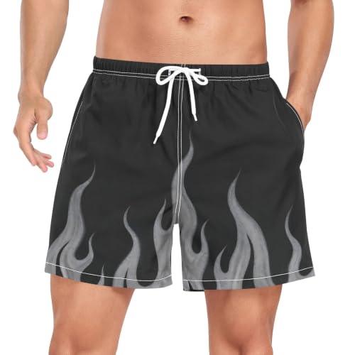 Bañador de secado rápido para hombre pantalón corto gris llama