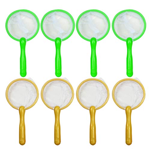 TOYANDONA 10 Pcs Mini Filet de Pêche Petit en Plastique Insecte Attraper Filet de Pêche Net pour Enfants Enfants