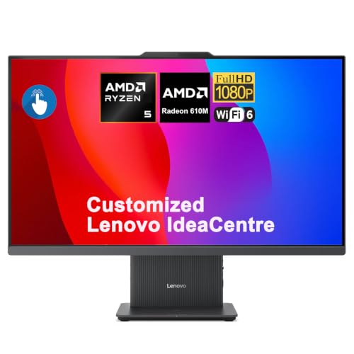 Image of iCarp Customized Desktop Made with Lenovo IdeaCentre AIO Desktop 27 inch FHD IPS Touchscreen 99% sRGB AMD 6-core AMD Ryzen 5 7535HS 16GB /32GB /64GB RAM 512GB /1TB /2TB SSD Type-C Harman 5MP Camera Win11