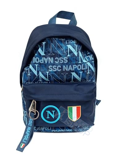 Trolly Napoli Calcio – Valigia Media In Poliestere Azzurro 45-70L