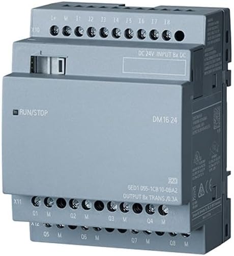 6ED1055-1CB10-0BA2 PLC Programmable Logic Controller Logo DM16 24 Expansion Module for Logo 8 PLC(Industrial Automation Accessories)